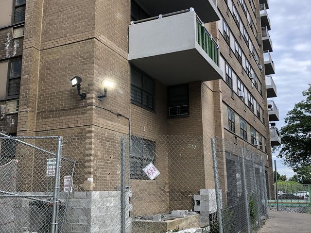 The corner of 2977 West 33rd St. Mounds of fences have been left behind by unfinished construction for months, according to residents, July 6th, 2022